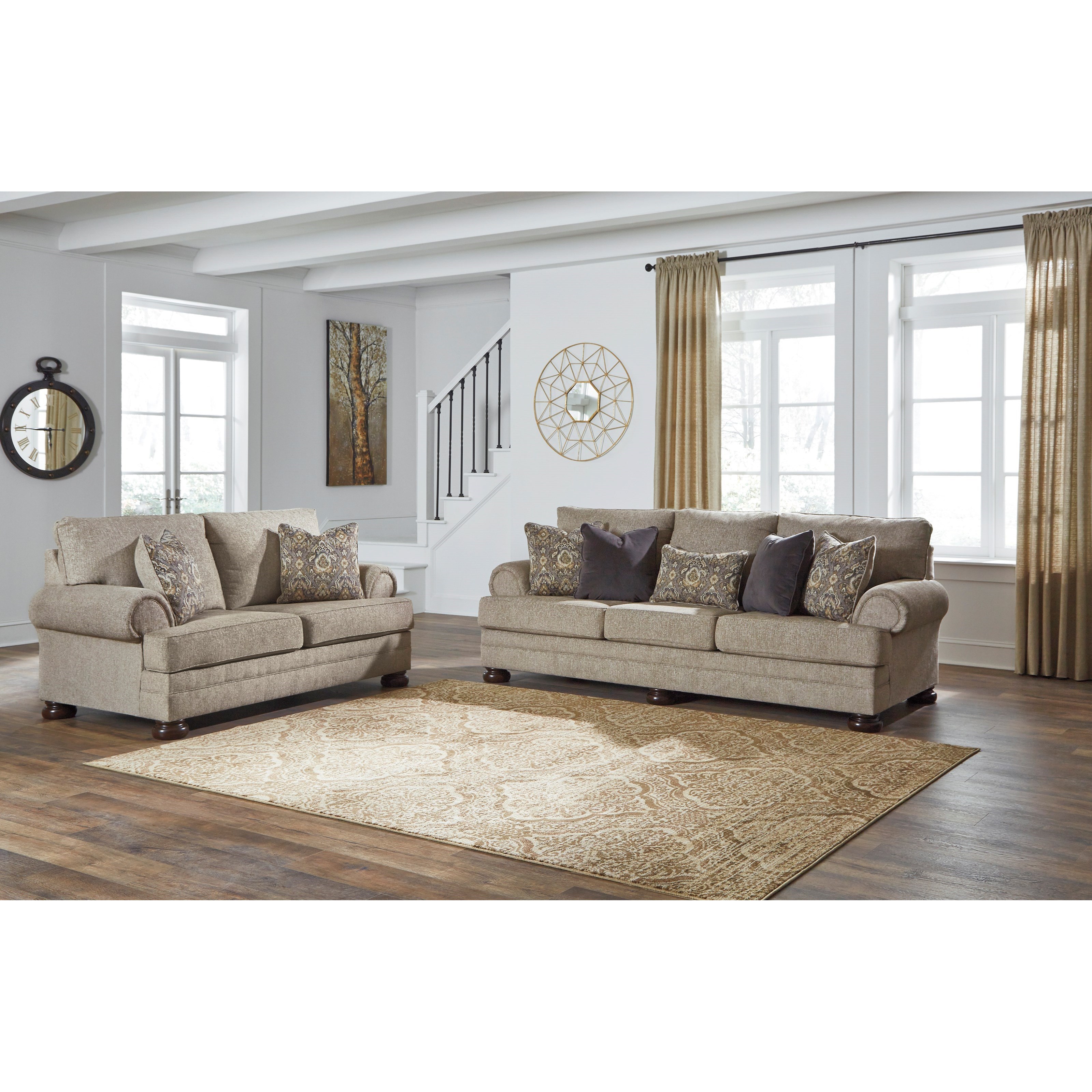 Signature Design by Ashley Kananwood 2960335 Loveseat with Rolled